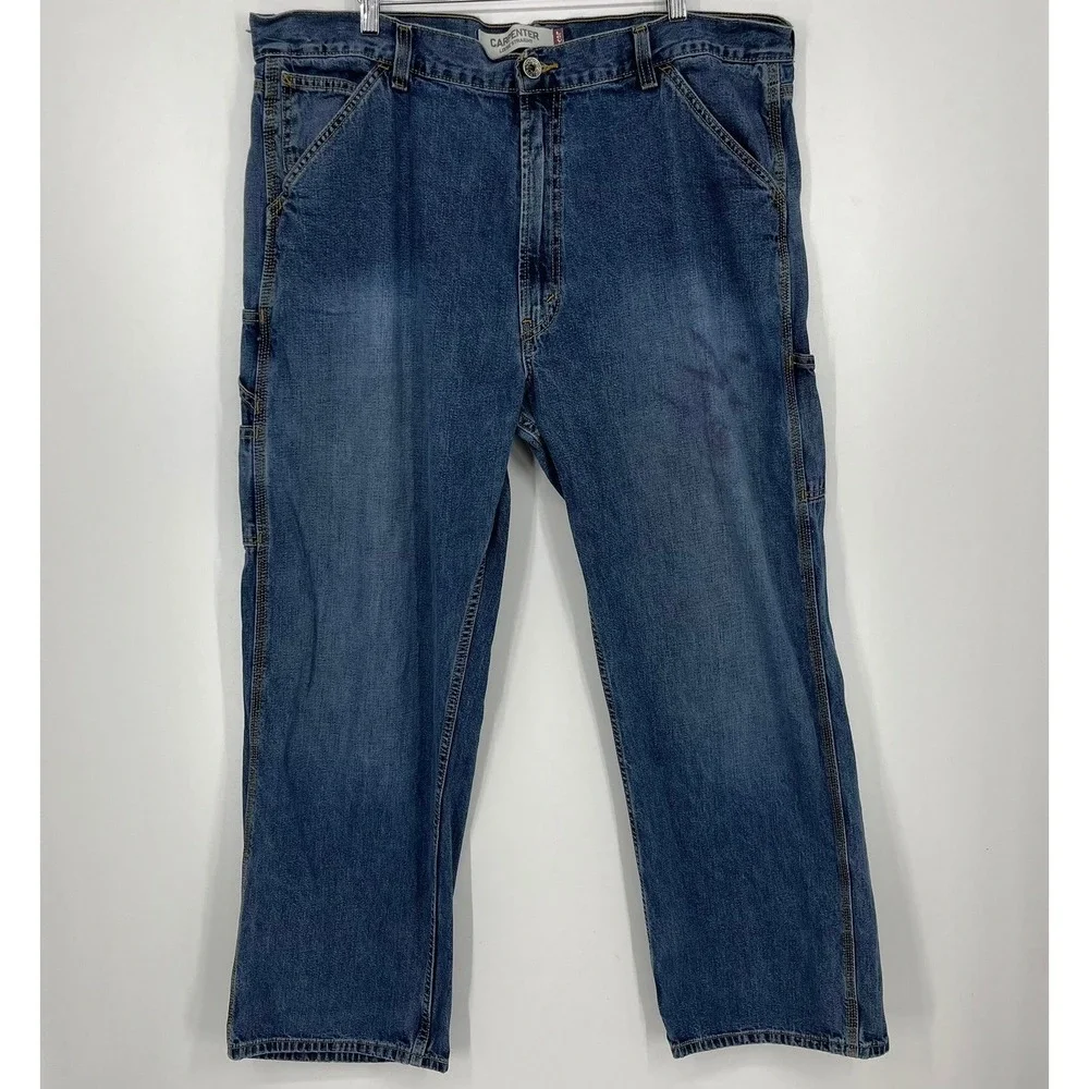 Levis Carpenter Loose Straight Jeans Mens 40x30 Blue Denim Utility Pants